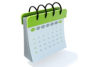 Calendar of events